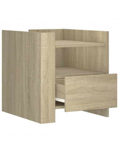 Comodino Rovere Sonoma 45x50x50 cm in Truciolato