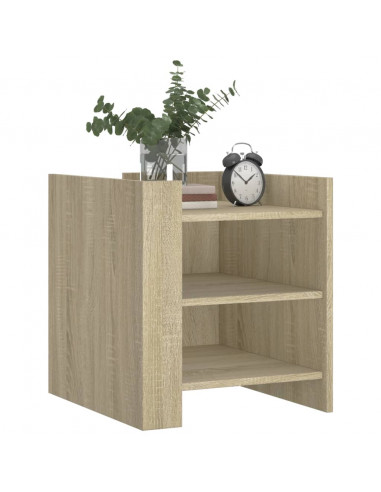 Comodino Rovere Sonoma 45x50x50 cm in Legno Multistrato