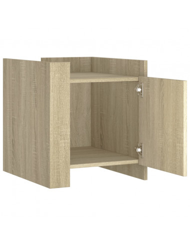 Comodino Rovere Sonoma 45x50x50 cm in Legno Multistrato
