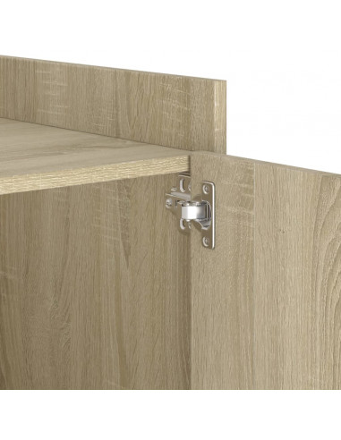 Comodino Rovere Sonoma 45x50x50 cm in Legno Multistrato