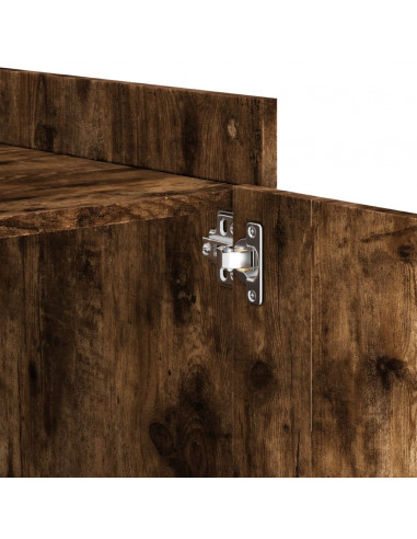 Comodino Rovere Fumo 45x50x50 cm in Truciolato