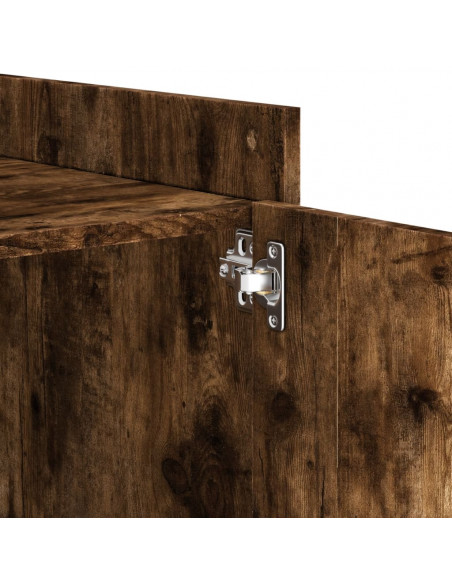 Comodino Rovere Fumo 45x50x50 cm in Truciolato