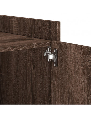 Comodino Rovere Marrone 45x50x50 cm in Truciolato