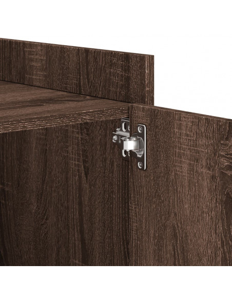 Comodino Rovere Marrone 45x50x50 cm in Truciolato