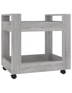 Carrello Scrivania Grigio Sonoma 60x45x60 cm Legno Multistrato 2