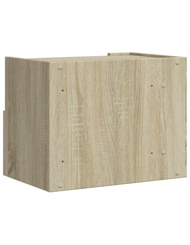 Comodini a Muro 2 pz Rovere Sonoma 45x30x35 cm
