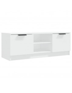 Mobile Porta TV Bianco 102x35x36,5 cm in Legno Multistrato 2