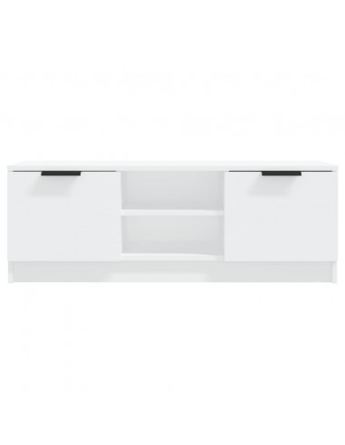 Mobile Porta TV Bianco 102x35x36,5 cm in Legno Multistrato