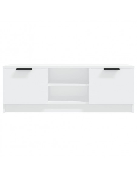 Mobile Porta TV Bianco 102x35x36,5 cm in Legno Multistrato