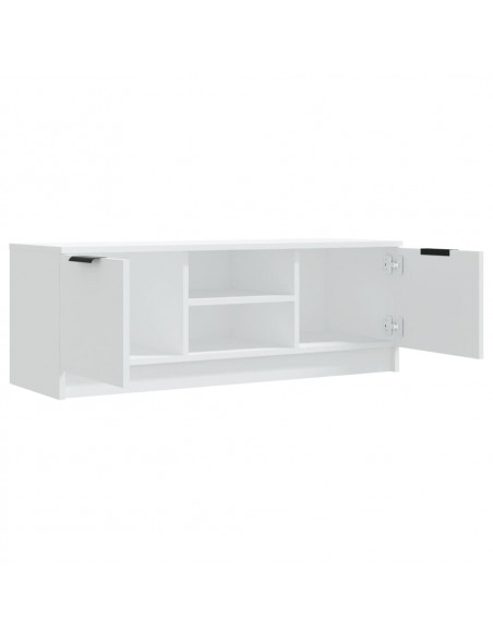 Mobile Porta TV Bianco 102x35x36,5 cm in Legno Multistrato