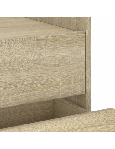 Comodino Rovere Sonoma 45x50x50 cm in Legno Multistrato