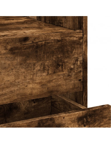 Comodino Rovere Fumo 45x50x50 cm in Truciolato