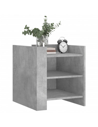 Comodino Grigio Cemento 45x50x50 cm in Truciolato