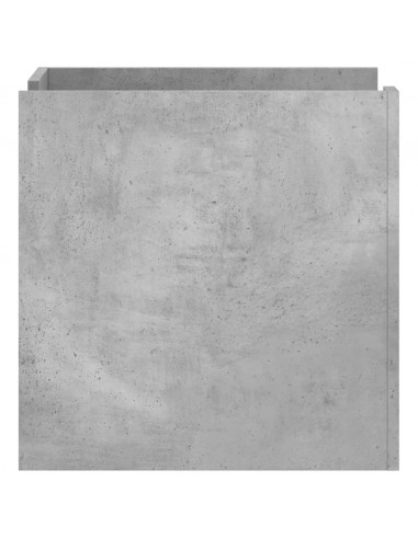 Comodino Grigio Cemento 45x50x50 cm in Truciolato