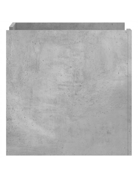 Comodino Grigio Cemento 45x50x50 cm in Truciolato