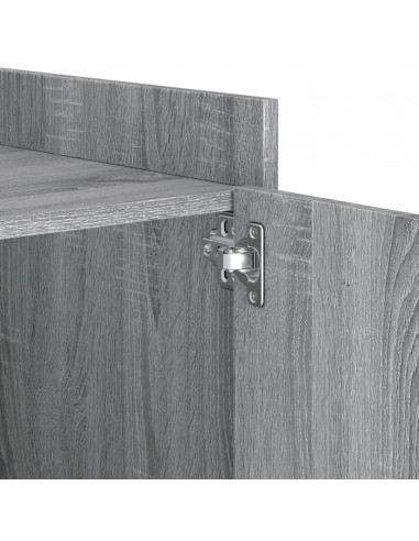 Comodino Grigio Sonoma 45x50x50 cm in Truciolato