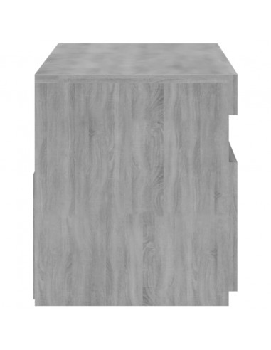 Mobile Porta TV con Luci LED Grigio Sonoma 75x35x40 cm