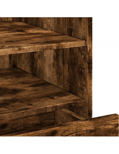 Comodino Rovere Fumo 45x50x50 cm in Truciolato