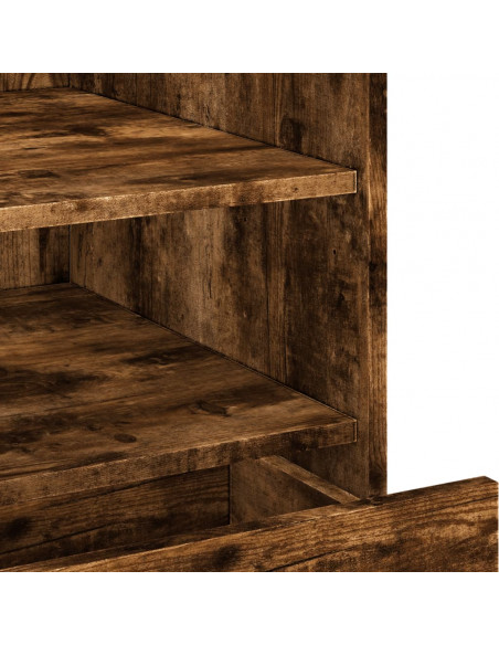 Comodino Rovere Fumo 45x50x50 cm in Truciolato