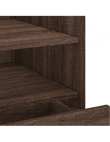 Comodino Rovere Marrone 45x50x50 cm in Truciolato