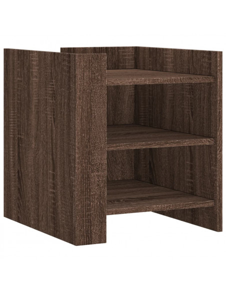 Comodino Rovere Marrone 45x50x50 cm in Truciolato
