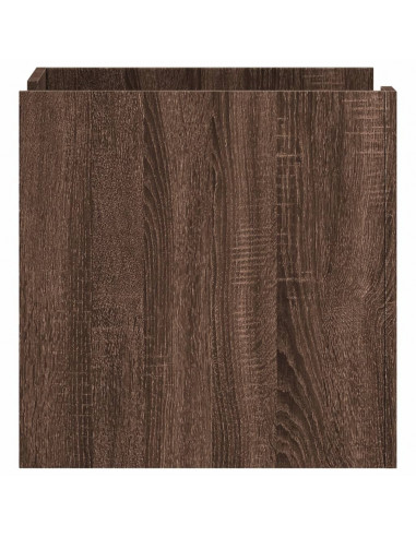 Comodino Rovere Marrone 45x50x50 cm in Truciolato