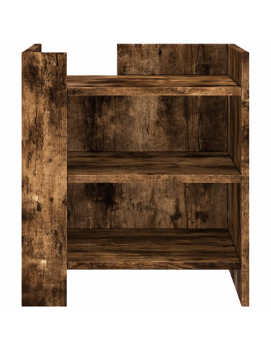 Comodino Rovere Fumo 45x50x50 cm in Truciolato