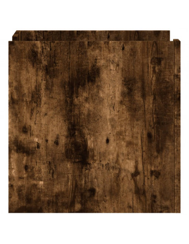 Comodino Rovere Fumo 45x50x50 cm in Truciolato