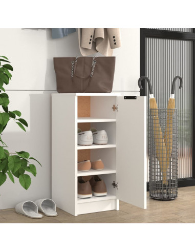 Scarpiera Bianca 30x35x70 cm in Legno Multistrato