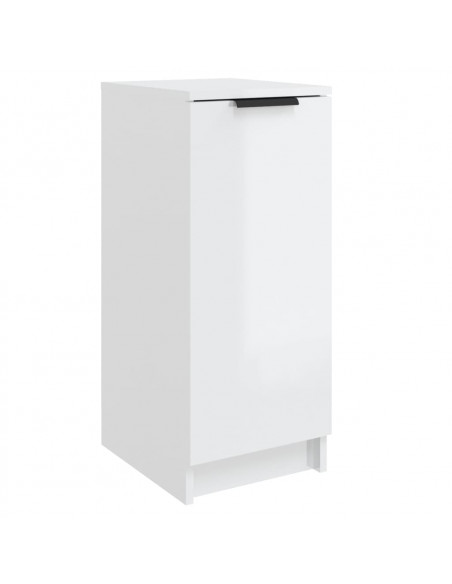 Scarpiera Bianco Lucido 30x35x70 cm in Legno Multistrato