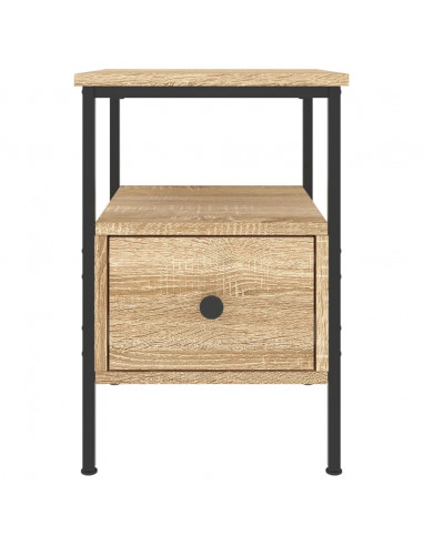 Comodini 2pz Rovere Sonoma 34x36x50 cm in Legno Multistrato