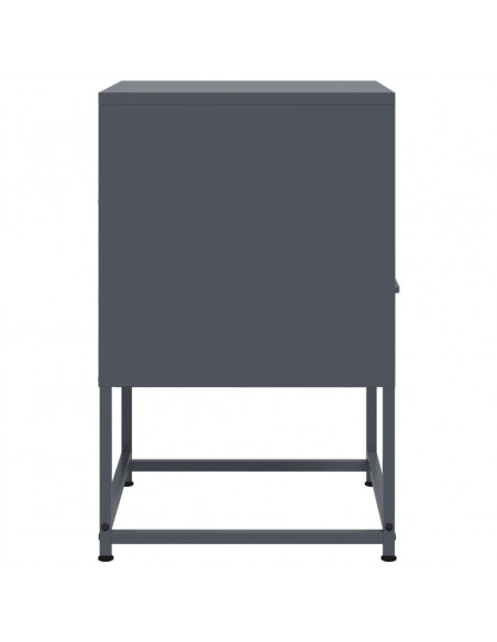 Comodini 2 pz Antracite 36x39x60,5 cm in Acciaio