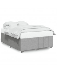 Giroletto senza Materasso Grigio Chiaro 140x190 cm Tessuto 2