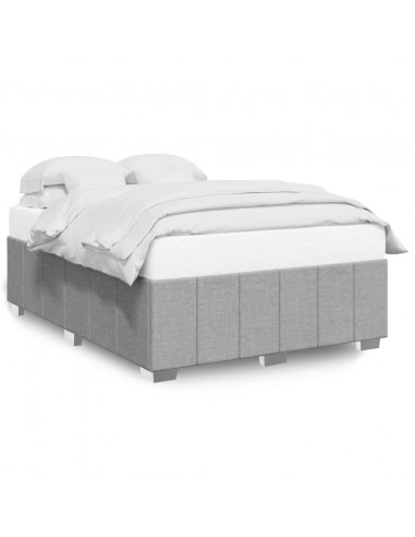 Giroletto senza Materasso Grigio Chiaro 140x190 cm Tessuto