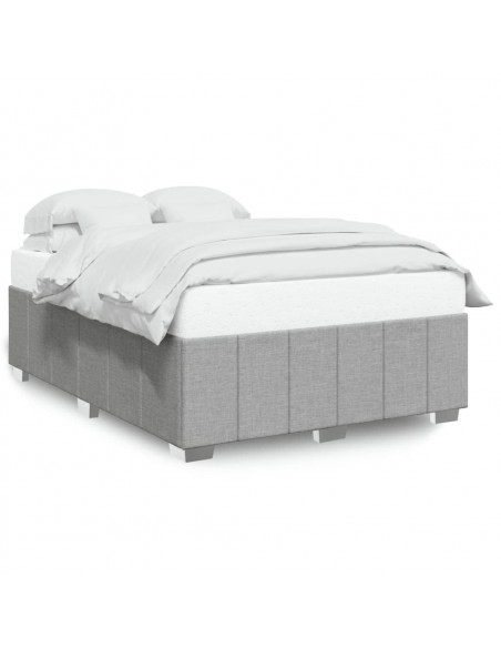 Giroletto senza Materasso Grigio Chiaro 140x190 cm Tessuto