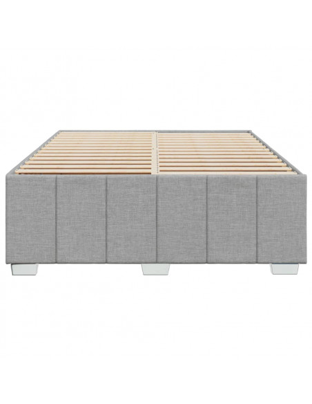 Giroletto senza Materasso Grigio Chiaro 140x190 cm Tessuto