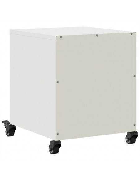 Comodini 2 pz Bianchi 36x39x43,5 cm in Acciaio