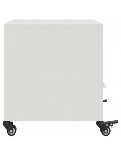 Comodini 2 pz Bianchi 36x39x43,5 cm in Acciaio 2