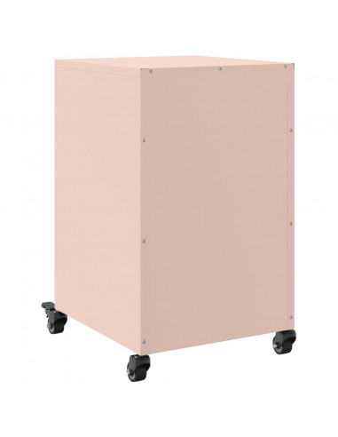 Comodino Rosa 36x39x59 cm in Acciaio