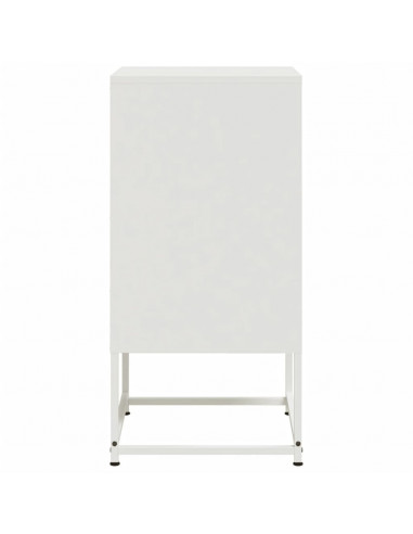 Comodini 2 pz Bianchi 36x39x78 cm in Acciaio