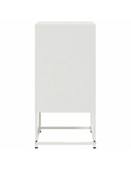 Comodini 2 pz Bianchi 36x39x78 cm in Acciaio