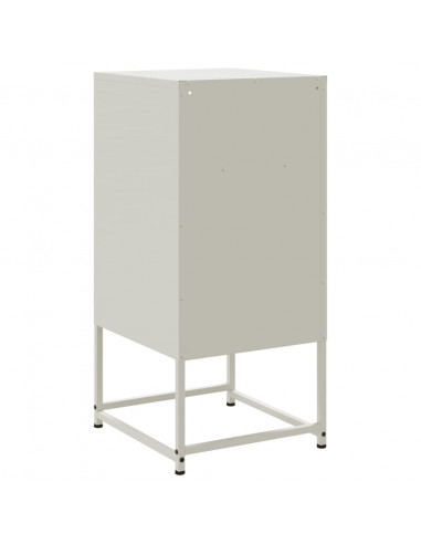 Comodini 2 pz Bianchi 36x39x78 cm in Acciaio