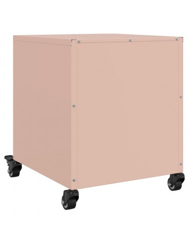 Comodino Rosa 36x39x43,5 cm in Acciaio