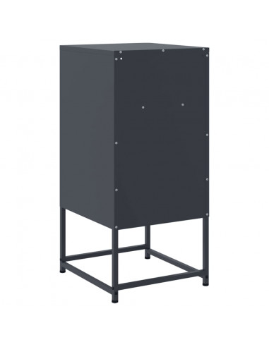 Comodino Antracite 36x39x78 cm in Acciaio