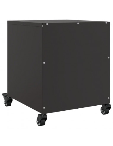 Comodini 2 pz Neri 36x39x43,5 cm in Acciaio