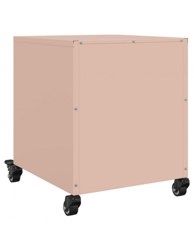 Comodini 2 pz Rosa 36x39x43,5 cm in Acciaio