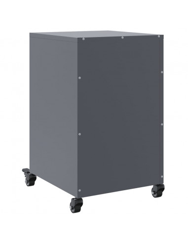 Comodino Antracite 36x39x59 cm in Acciaio