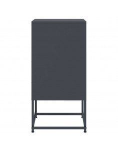 Comodini 2 pz Antracite 36x39x78 cm in Acciaio 2