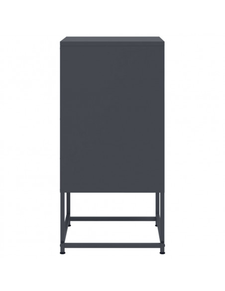 Comodini 2 pz Antracite 36x39x78 cm in Acciaio
