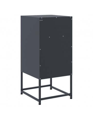 Comodini 2 pz Antracite 36x39x78 cm in Acciaio